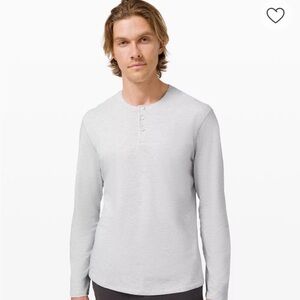 Lululemon 5 Year Basic Long Sleeve Henley
Heathered Core Ultra Light Grey